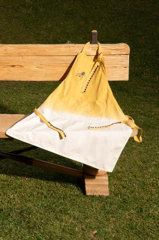 Delantal degradé mostaza